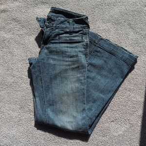 Ariat Trouser Mid Rise Entwined Wide Leg Jeans Size 25S